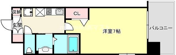 Luxe大阪城南の間取り