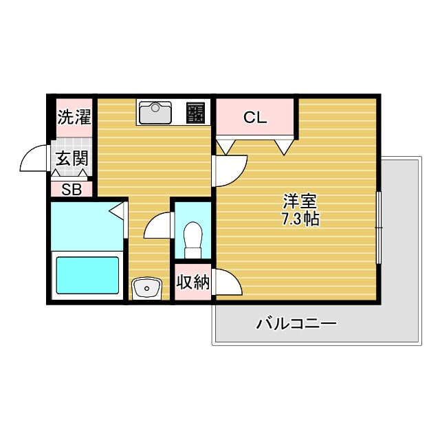 エステート茨木駅前の間取り
