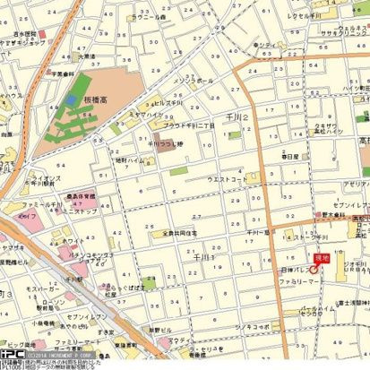 日神パレス千川の地図