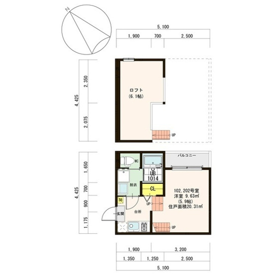 【間取り】 | シャイン光丘町