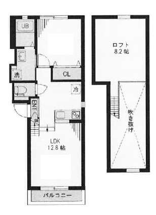 ピアチェーレ　ドゥーエの間取り|間取りです。