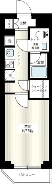 AZEST亀戸Ⅱの間取り
