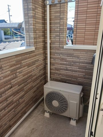 シエロアズール　Ｂのバルコニー|外からの目が気にならないバルコニーで洗濯物が干せます