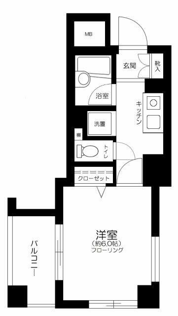 メインステージ護国寺Ⅱの間取り