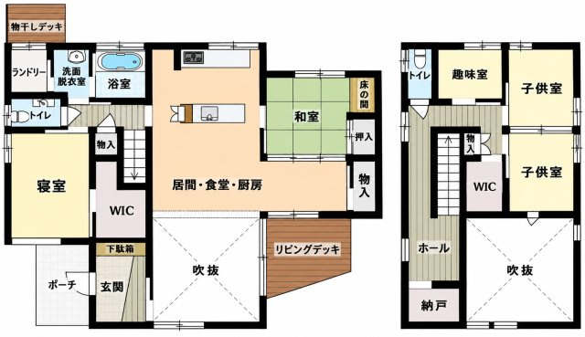矢板市乙畑中古住宅の間取り