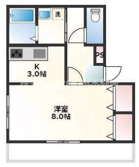 タウニィ新地の間取り