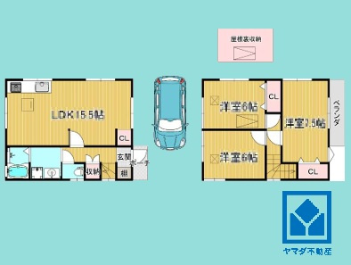 西宮市堤町の間取り