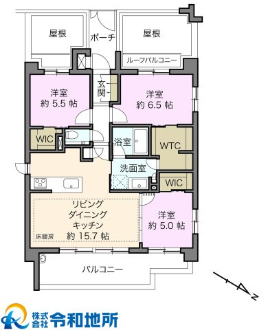 クリオ茅ヶ崎中海岸グランヴィラの間取り