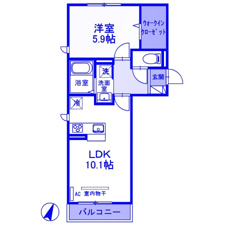 エクシー大宮の間取り