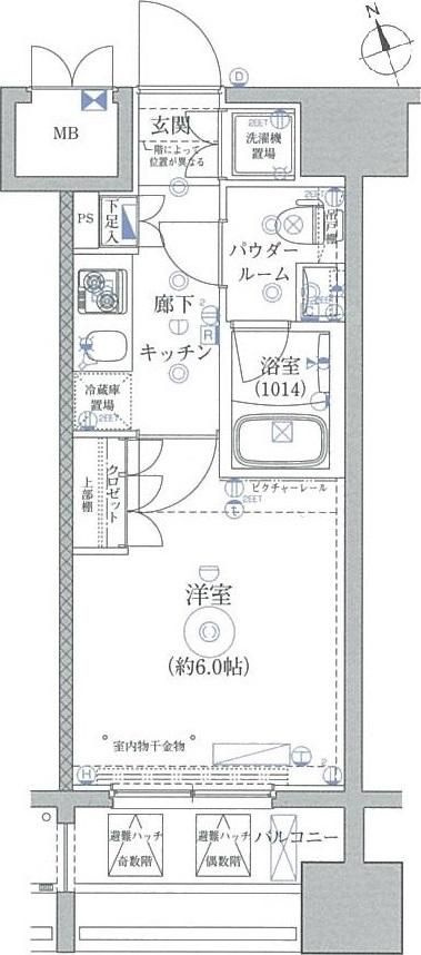ライジングプレイス川崎の間取り