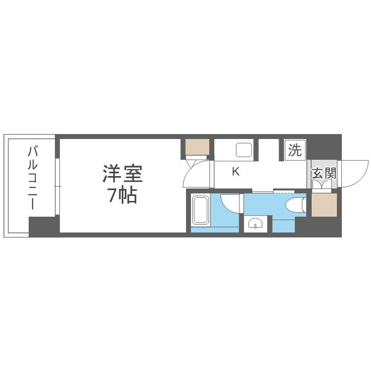 大阪市旭区森小路１丁目の賃貸マンションの間取り