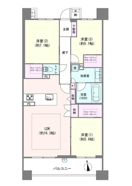 ラトリエ吉祥寺 プロムナードステージの間取り