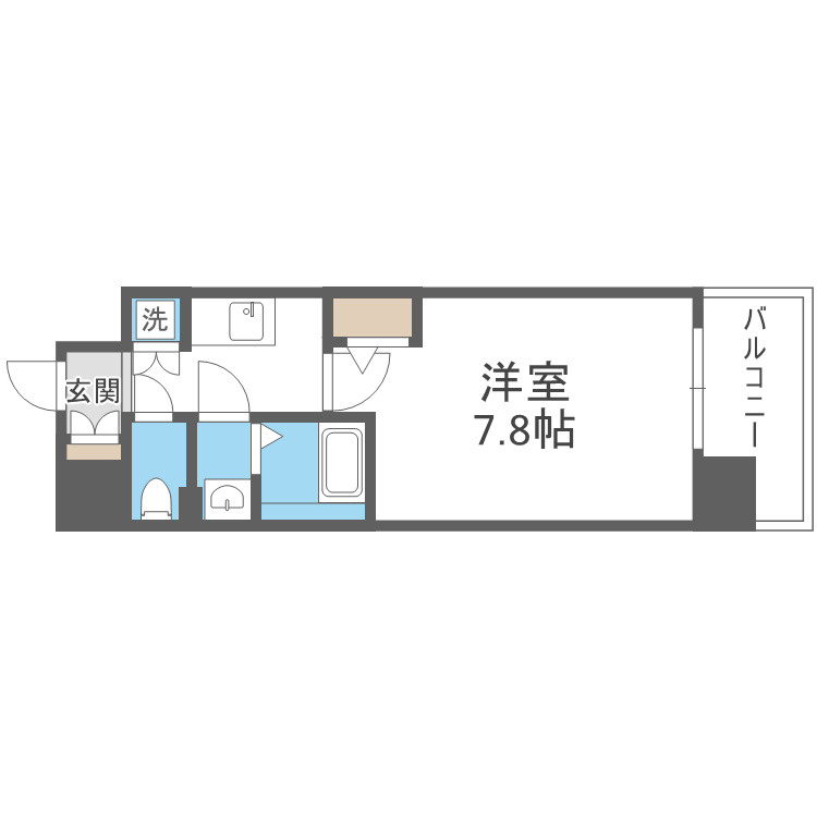 大阪市城東区成育１丁目の賃貸マンションの間取り