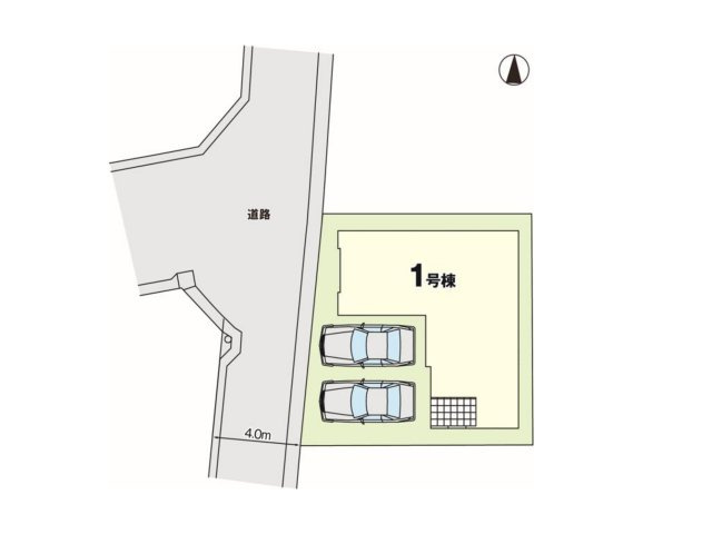 福岡市早良区小田部1丁目第2-1棟（1号棟）の区画図|配置図（1号棟）