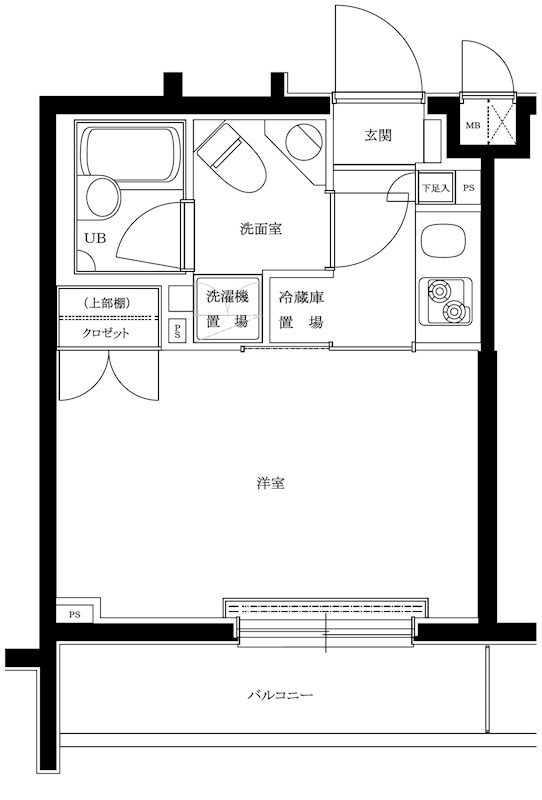 ルーブル品川西小山 の間取り|間取りです。
