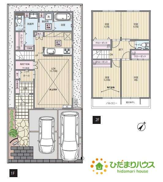 上尾市中妻3期　新築戸建　Bの間取り