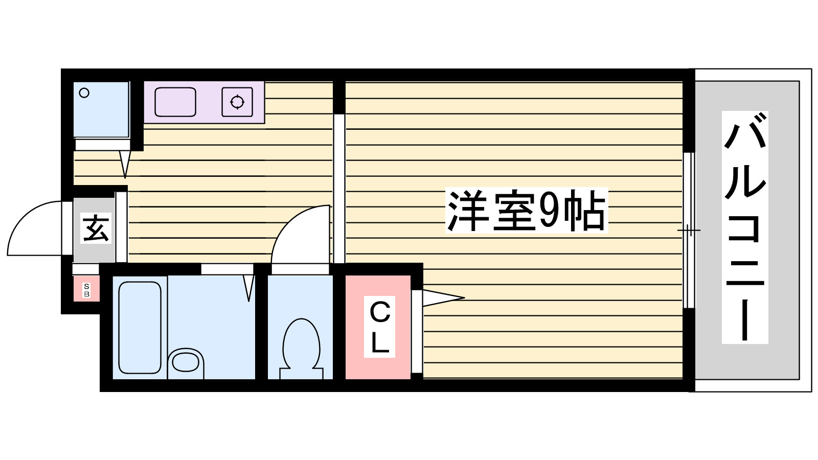 ピアハイツＢ棟の間取り