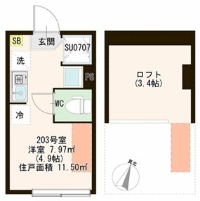 ル・ブラン井荻の間取り