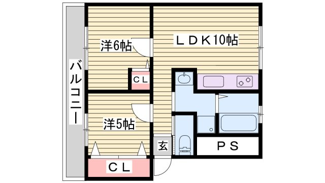 高津橋農住団地A棟の間取り