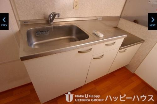 太宰府市吉松１丁目のアパートのキッチン