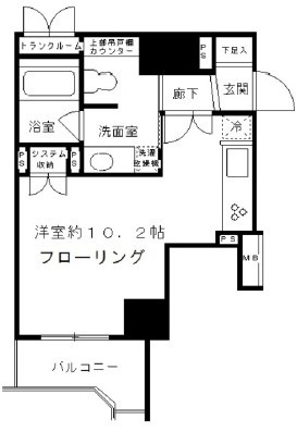 日本橋ヴォアールの間取り|間取りです。