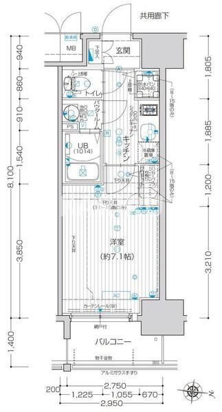 クレストタップ京橋の間取り