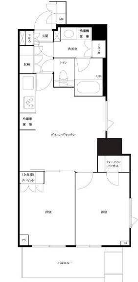 ルーブル方南町弐番館の間取り