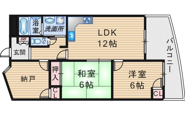 ヌーボー柴原の間取り