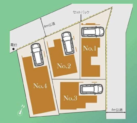 【横浜市鶴見区岸谷3丁目10-9全4棟新築戸建て】★仲介手数料無料★（東台小学校・生麦中学校）の区画図