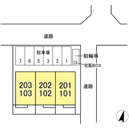 クランベール小山台の区画図