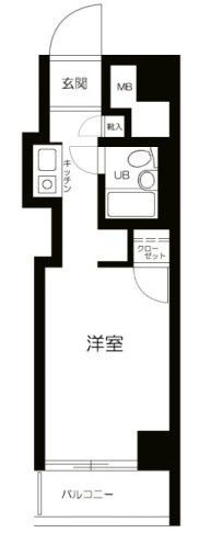 スカイコート入谷の間取り|間取りです。