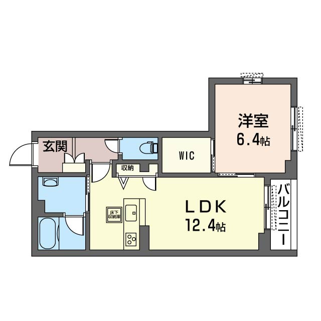 シティホームズⅧの間取り