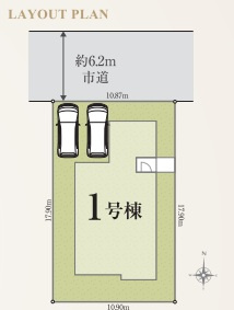 桜井市大福　第01期　全1棟の区画図
