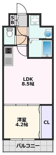 【間取り】 | ライブガーデン江坂
