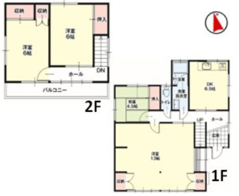 KEM高崎市吉井町吉井川中古住宅の間取り