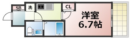 【間取り】 | プラ・ディオ新深江　仲介手数料無料