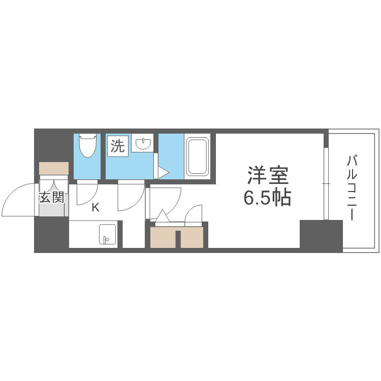 大阪市住吉区長居東４丁目の賃貸マンションの間取り