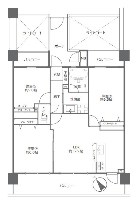 スタシオンイーストスクエアの間取り|間取り