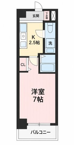 パークフラッツ金山の間取り