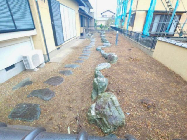 神栖市柳川Ａ戸建の庭|専用庭有