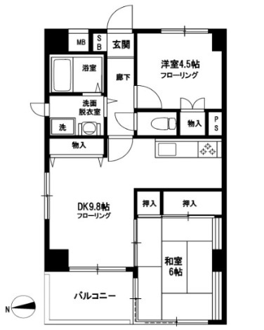 ラ・フォレ根岸の間取り