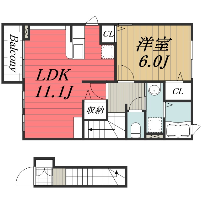 【間取り】 | グランアブニール　Ⅱ