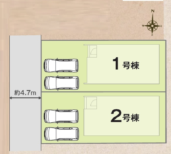 ●24(土)25(日)現地説明会！　橿原市新口町　第02期　新築一戸建ての区画図|全2区画