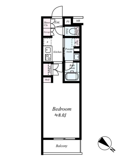 【間取り】 | B CITY APARTMENT TOKYO SOUTH