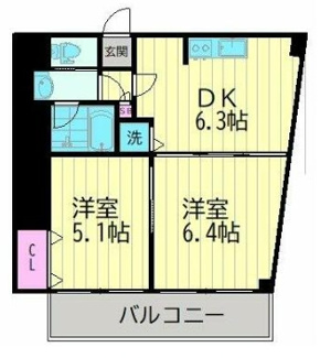 【間取り】 | 池上台コーポ | 間取りです。