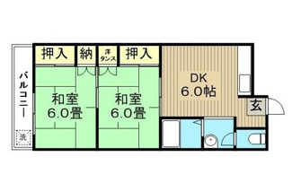 【間取り】 | コーポマロン | 間取りです。