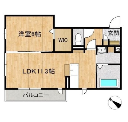 フェリーチェおおたかの森仲介手数料（賃料の1.10ヵ月）の50％OFF対象物件！の間取り