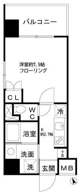 テルマエドムス根岸の間取り