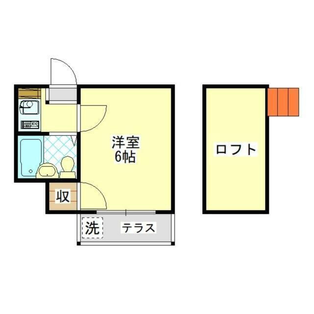 コーポサギヌマの間取り