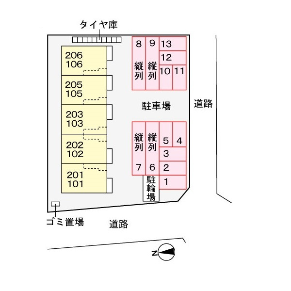 カーサ　ルネッタの区画図